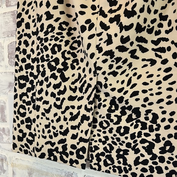 NWOT Loft Women’s Pencil Skirt Cheetah Print High Waist Black Tan Career Size 0 - Picture 5 of 8